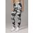 Urban Classics Women's Camouflage Leggings Comfortable Sport Pants, Stretchy Workout Trousers with Military Print, Regular Skinny Fit, Wood Camo