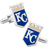 Cufflinks Inc Kansas City Royals Cufflinks - Silver/Beige/Blue