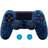 Slowmoose PS4 Slim/Pro Dualshock Controller Skin with Thumb Grip - Blue Leaves