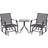 OutSunny Glider Rocking Chair x2 & table