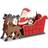 Advent Calendar Santa with Sleigh Wood Reusable