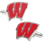 Cufflinks Inc University of Wisconsin Badgers Cufflinks - Silver/Red/Black