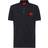 Hugo Boss Cotton-Pique Slim-Fit Polo Shirt With Red Logo Label - Black
