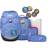 Ergobag pack Set ergonomischer Schulrucksack, Set 6-teilig Bärzaubernd Blau, 25 x 22 x 35 cm