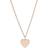 Fossil Drew Heart Necklace - Rose Gold