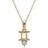Gemondo Gemini Zodiac Charm Necklace - Gold/Pearl