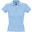 Sol's Women's People Pique Short Sleeve Cotton Polo Shirt - Sky Blue