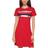 Tommy Hilfiger Short Sleeve Foil Logo Dress - Scarlet