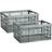 Stax Plastic Crate 37.2 Litres Grey by Premier Storage Box