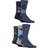 FARAH Patterned Striped and Argyle Cotton Men's Socks 5-pack - Argyle Denim