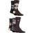 FARAH Patterned Striped and Argyle Cotton Men's Socks 5-pack - Argyle Brown