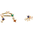 Pdpaola Zodiac Stud Earrings - Gold/Multicolour