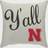 NCAA University of Nebraska Y'all Complete Decoration Pillows Multicolour (45.72x45.72cm)