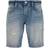 Tom Tailor Regular Fit with Recycled Cotton Denim Shorts - Destroyed Mid Stone Wash