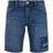 Tom Tailor Regular Fit with Recycled Cotton Denim Shorts - Destroyed Mid Stone Blue Denim