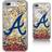 Strategic Printing Atlanta Braves iPhone 6 Plus/6s Plus/7 Plus/8 Plus Sparkle Gold Glitter Case