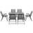 OutSunny 84B-693V Patio Dining Set, 1 Table incl. 6 Chairs