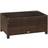 OutSunny Garden Rattan Side Table Brown Outdoor Side Table