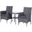 OutSunny 863-033 Bistro Set, 1 Table incl. 2 Chairs