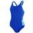 Speedo Women's Logo Deep U-Back Swimsuit - Blue/White