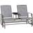 OutSunny 2 Seater Rocker Double Rocking Chair Outdoor Garden Furniture