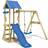 Wickey Wooden Climbing Frame Tinywave with Swing Set