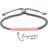 Simply Cord Toggle Bracelet - Rose Gold/Grey