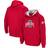 Colosseum Youth Ohio State Buckeyes Big Logo Pullover Hoodie - Scarlet
