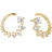 Sif Jakobs Belluno Circolo Earrings - Gold/Transparent