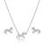 Montana Silversmiths All The Pretty Horses Necklace and Earrings Set - Silver/Transparent