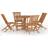 vidaXL 3096571 Patio Dining Set, 1 Table incl. 4 Chairs
