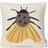 Ferm Living Forest Embroidered Cushion Moth
