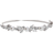 Jon Richard Classic Bangle Bracelet - Silver/Pearl/Transparent