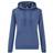 Fruit of the Loom Classic Lady Fit Hooded Sweatshirt - Royal Blue Heather