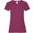 Fruit of the Loom Womens Valueweight Short Sleeve T-shirt 5-pack - Burgundy