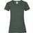 Fruit of the Loom Womens Valueweight Short Sleeve T-shirt 5-pack - Bottle Green