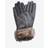 Barbour Fur Trimmed Leather Gloves