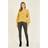 Yumi Mustard Button Front Knitted Cardigan