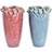 Dkd Home Decor Pink Turquoise Stoneware Modern (20 x 20 x 30,5 cm) (2 Units) Vase