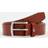 Tommy Hilfiger new denton 3.5cm leather belt in dark tan-Brown