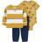 Carter's Baby Fleece Pullover Set 3-piece - Yellow/Navy