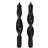 Broste Copenhagen Twist twisted twisted 23 cm 2-pack Simply black Candle