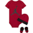 Nike Baby Jordan Box Set 3-Piece - Gym Red/Black (HA5183-687)