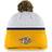 Fanatics Nashville Predators Authentic Pro Draft Cuffed Knit Hat with Pom Beanie Sr