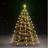 vidaXL Net Lights with 150 LEDs Cold White 150 cm Christmas Tree