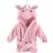 Hudson Hooded Fleece Robe - Pink Unicorn