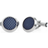 Montblanc Lacquer Inlay Cufflinks - Silver/Blue