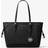 Michael Kors Voyager Medium Crossgrain Leather Tote Bag - Black