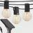 Brightech Ambience Pro Black String Light 12 Lamps