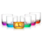Joyjolt Hue Colored Whisky Glass 29.6cl 6pcs